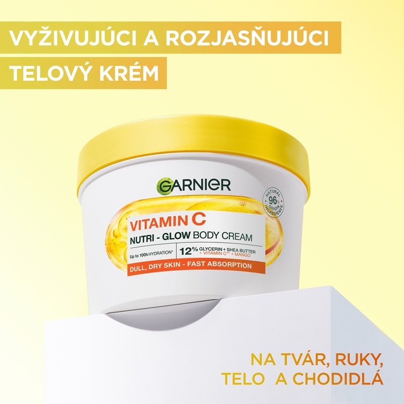 Garnier Body Food krém na rozjasnenie pokožky s mangom + vitamínom C - 5